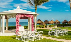 Ocean Blue & Sand Wedding Venue