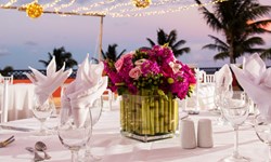 Ocean Blue & Sand Wedding Venue